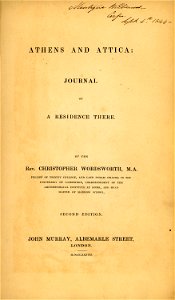 Title page - Wordsworth Christopher - 1837
