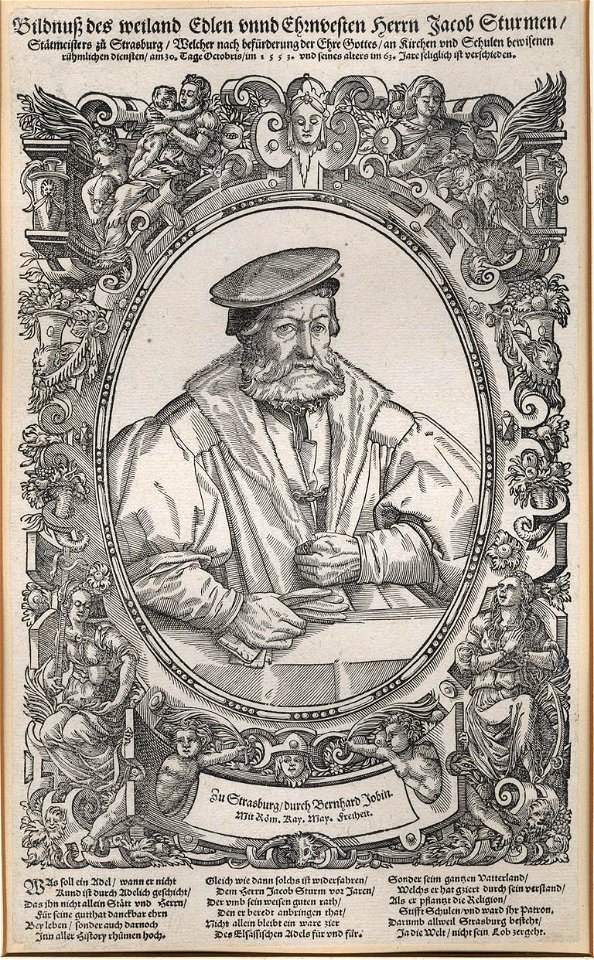 Tobias Stimmer Portrait de Jacques Sturm