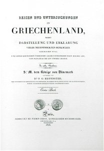 Title page vol I. - Peter Oluf Brøndsted - 1826