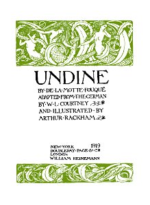 Title page-Undine-1919-011. Free illustration for personal and commercial use.