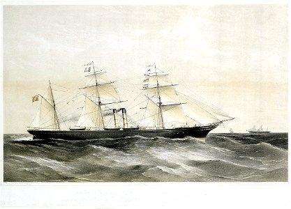 To The Admirers of the late William Denny - This Print of the S.S. Canadian and Indian (the last effort of his genius - dedicated by William Clark RMG PY8981