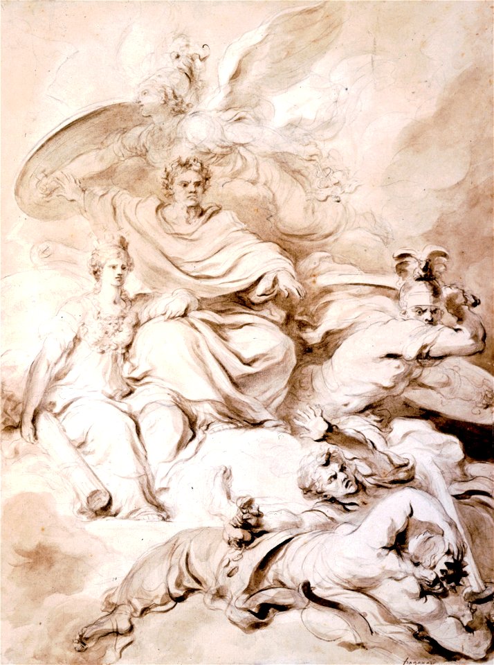 To the Genius of Franklin by Fragonard c1778