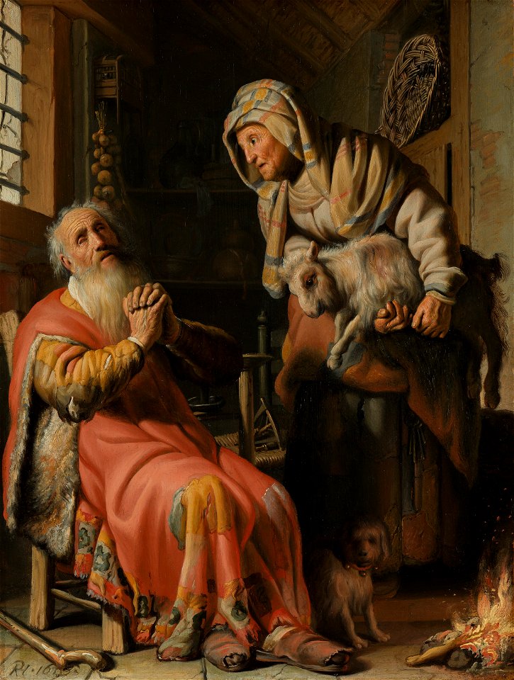 Tobit en Anna met het bokje Rijksmuseum SK-A-4717
