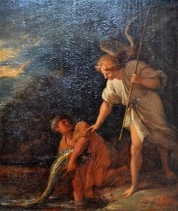Tobie et l'Ange - Salvator Rosa - Q18573613. Free illustration for personal and commercial use.