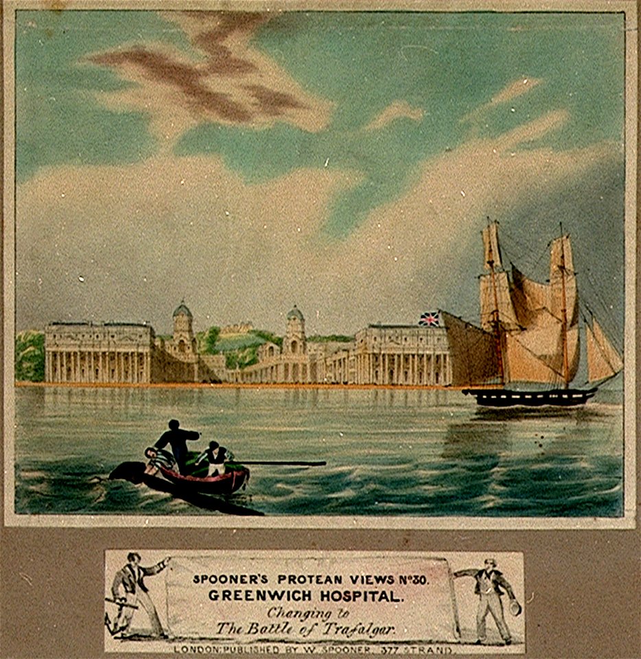To Her most Excellent Maj.ty Queen Caroline, this Perspective View of the Royal Hospital at Greenwich is humbly inscribed - RMG PU2235