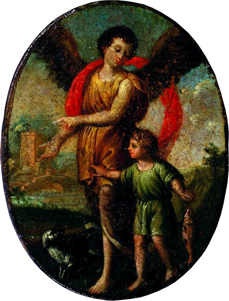 Tobias with an angel by Borovikovsky