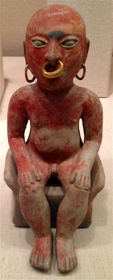 Tolita ceramic bench figure, MET 1991.436.7