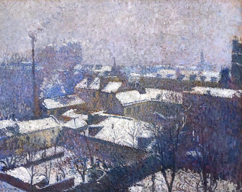 Toits de Paris sous la neige d'H. Martin (MAMC, Strasbourg) (29036915071)