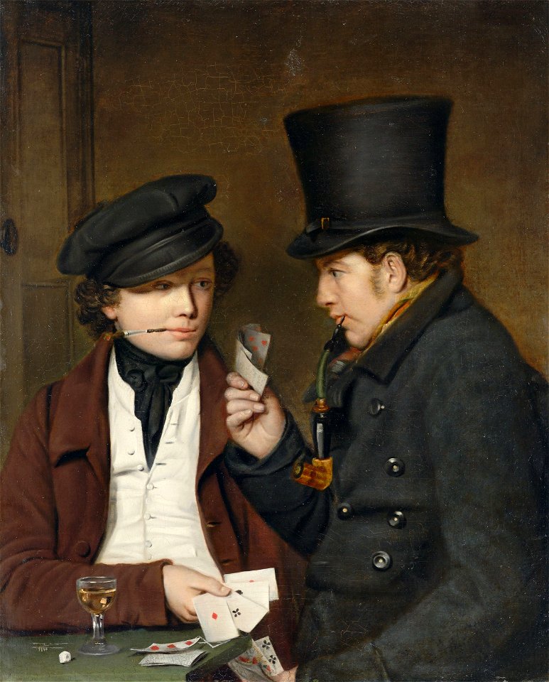 Tjeert Eernstman - Kartenspieler, 1826