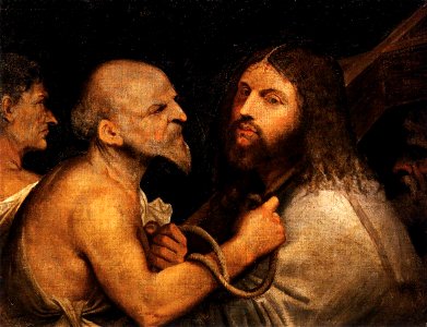 Tiziano o giorgione, cristo portacroce