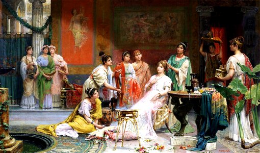 Tocador de una matrona romana Juan Giménez Martín