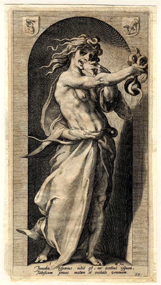 Todsünden (Goltzius) G 0334 III Invidia