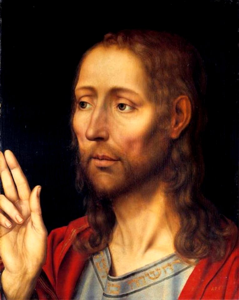 Toegeschreven aan Jan Massijs of toegeschreven aan Quinten Massijs (I) - Zegenende Christus - P001561 - Museo del Prado