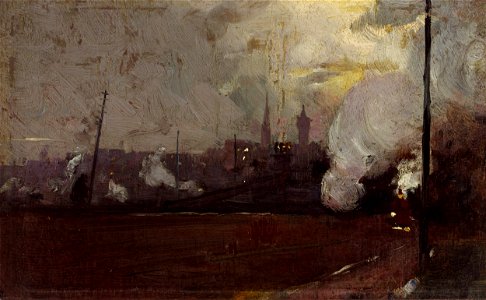 Tom Roberts - Evening train to Hawthorn - Google Art Project