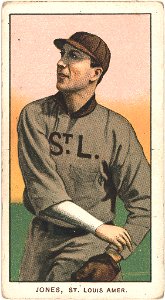 Tom Jones, St. Louis Browns, baseball card portrait LCCN2008676626