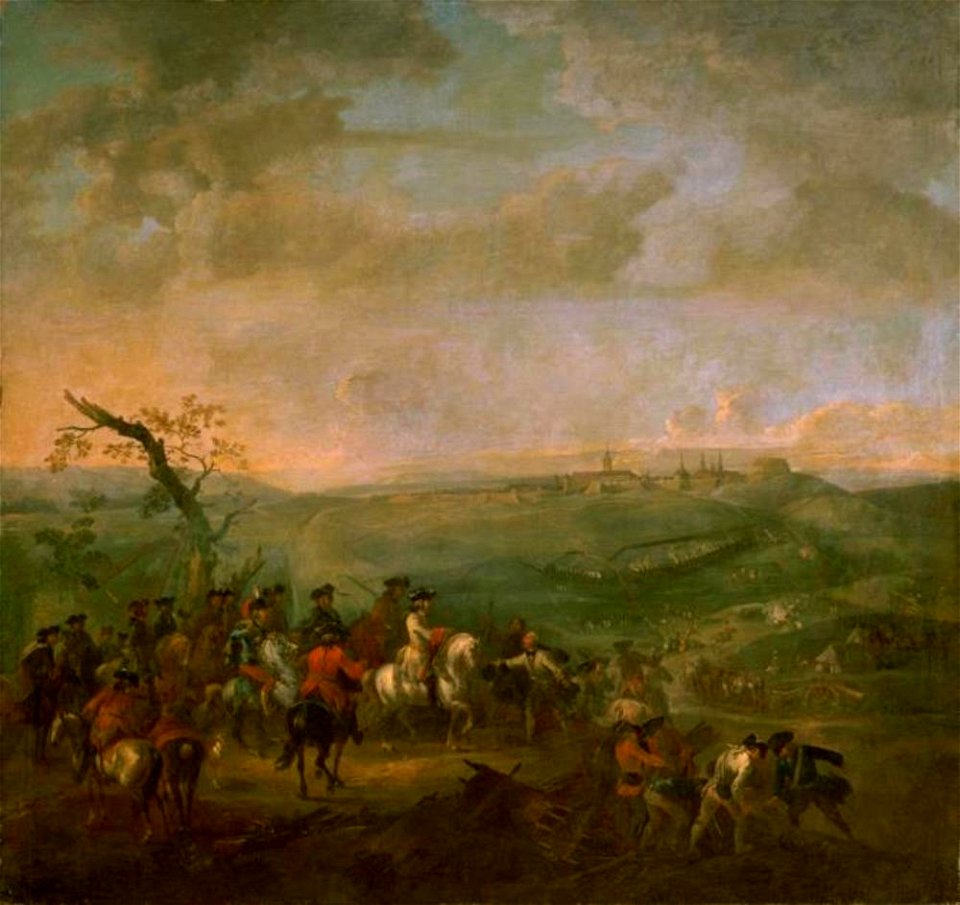 Tobias Querfurt (I) - De blokkade van Praag door de Oostenrijkers onder groothertog Franz Stephan von Lotharingen en Tosca - GG 2706 - Kunsthistorisches Museum