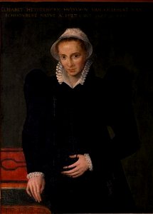 Toegeschreven aan Frans Floris (I) of navolger van Frans Floris (I) - Portret van Elisabeth Heinderickx (1527-1587) - 116 - Royal Museum of Fine Arts Antwerp