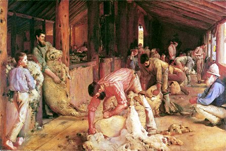 Tom Roberts - Shearing the Rams