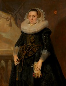 Toegeschreven aan Pieter Soutman - Portrait of a Lady - 755 - Mauritshuis