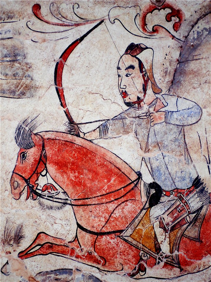 Tomb of Northern Qi Dynasty in Jiuyuangang, Xinzhou, Mural 04
