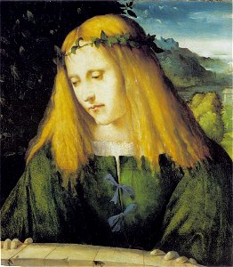 Toegeschreven aan Altobello Meloni - Narcissus bij de bron - 879 - Städel Museum
