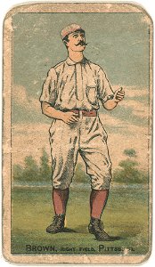 Tom Brown, Pittsburgh Alleghenys, baseball card portrait LCCN2007680780