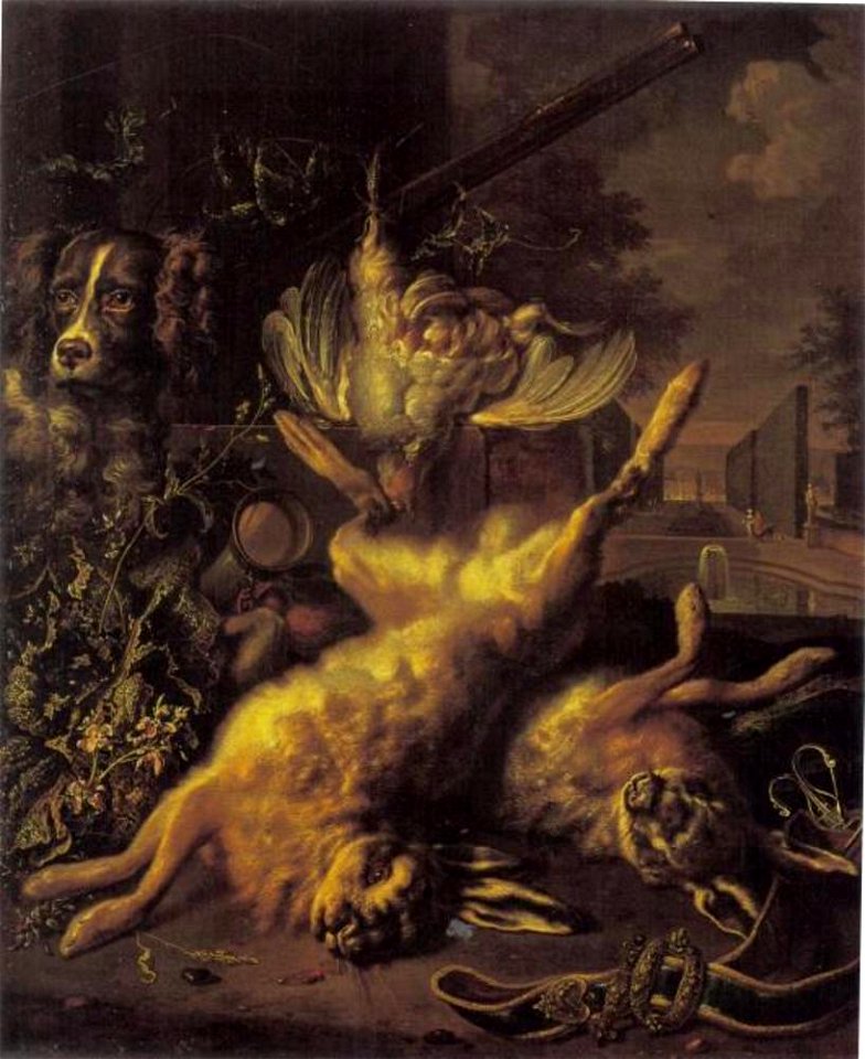Toegeschreven aan Dirk Valkenburg - Jachttrofeeën - ГЭ-2785 - Hermitage Museum