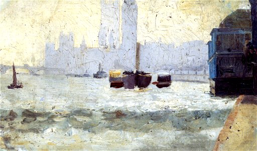 Tom Roberts, 1884 - Thames scene