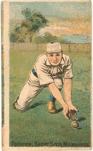 Tom Forster, Milwaukee Team, baseball card portrait LCCN2007680720
