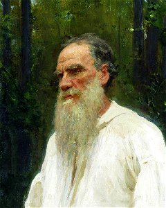Tolstoy by Repin 1901 cropped. Free illustration for personal and commercial use.