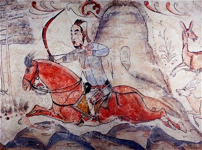 Tomb of Northern Qi Dynasty in Jiuyuangang, Xinzhou, Mural 07