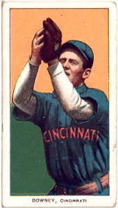 Tom Downey, Cincinnati Reds, baseball card portrait LCCN2008676452