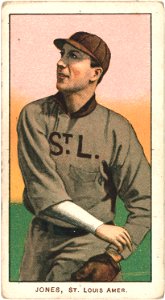 Tom Jones, St. Louis Browns, baseball card portrait LCCN2008676626