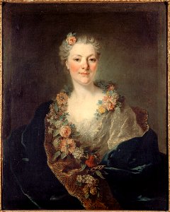 Tocqué - Portrait de Mme Doyen, née de la Planche, belle-sœur du peintre Doyen, Vers 1750