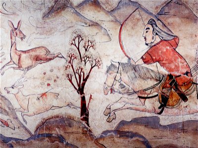 Tomb of Northern Qi Dynasty in Jiuyuangang, Xinzhou, Mural 25