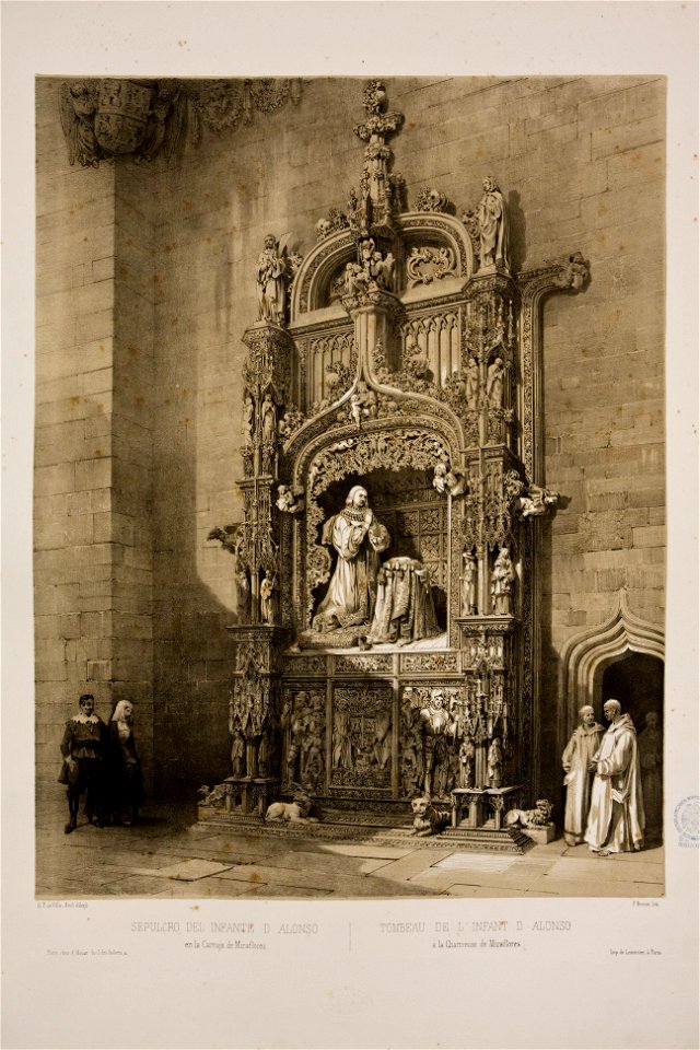 Tomb of infante Don Alonso 1865