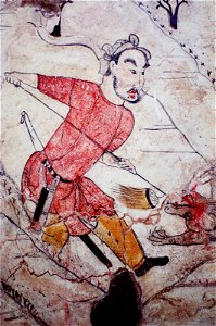 Tomb of Northern Qi Dynasty in Jiuyuangang, Xinzhou, Mural 09