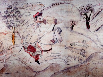 Tomb of Northern Qi Dynasty in Jiuyuangang, Xinzhou, Mural 28