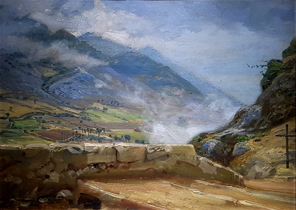 Peter Tom-Petersen - Graavejrsdag ved Civita d'Antino - 1890