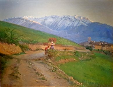 Peter Tom-Petersen - Landskab fra Civita d'Antino - 1893