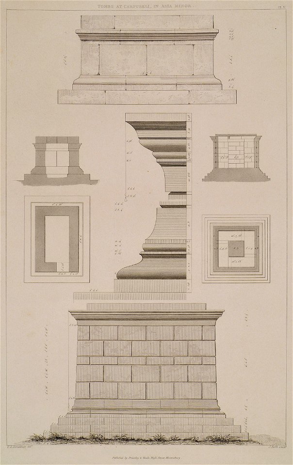 Tombs at Carpuseli in Asia Minor - Cockerell Charles Robert Kinnard William Donaldsonthomas Leverton Jenkins William Railton William - 1830
