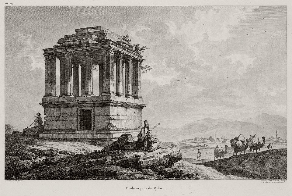 Tombeau près de Mylasa - Choiseul-gouffier Gabriel Florent Auguste De - 1782