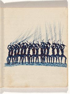 Tommy McRAE - Kwatkwat people - (War dance) Sketchbook mainly of activities of Aboriginals and Whites - Google Art Project