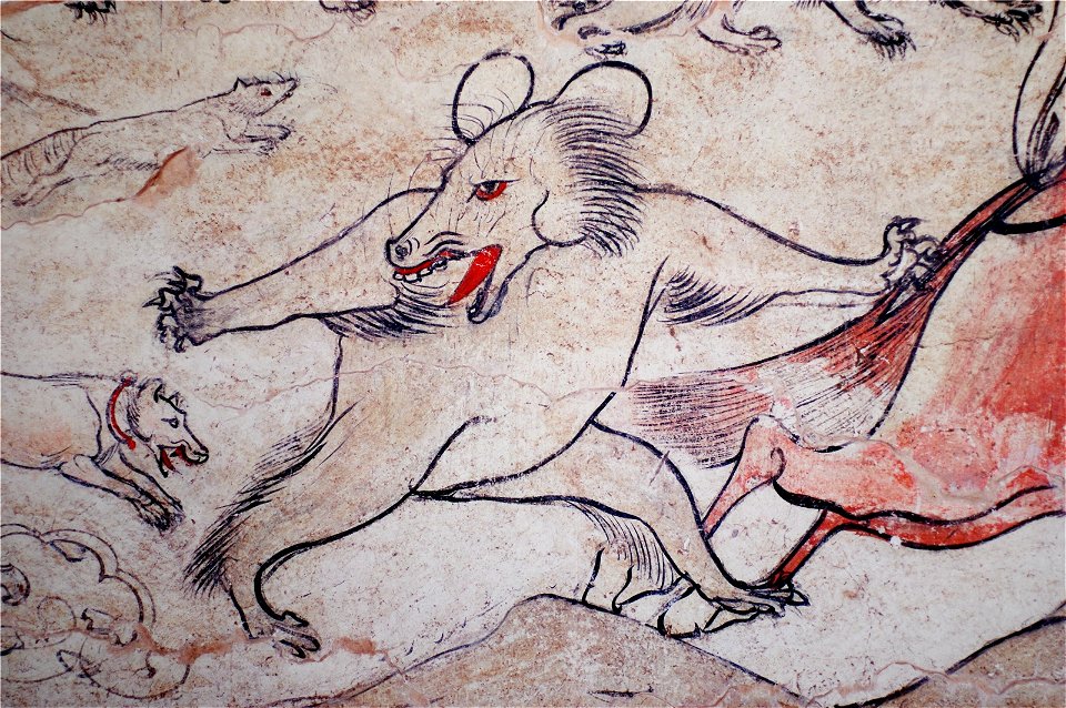 Tomb of Northern Qi Dynasty in Jiuyuangang, Xinzhou, Mural 21