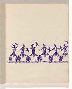 Tommy McRAE - Kwatkwat people - (War dance) Sketchbook mainly of activities of Aboriginals and Whites - Google Art Project (716312)