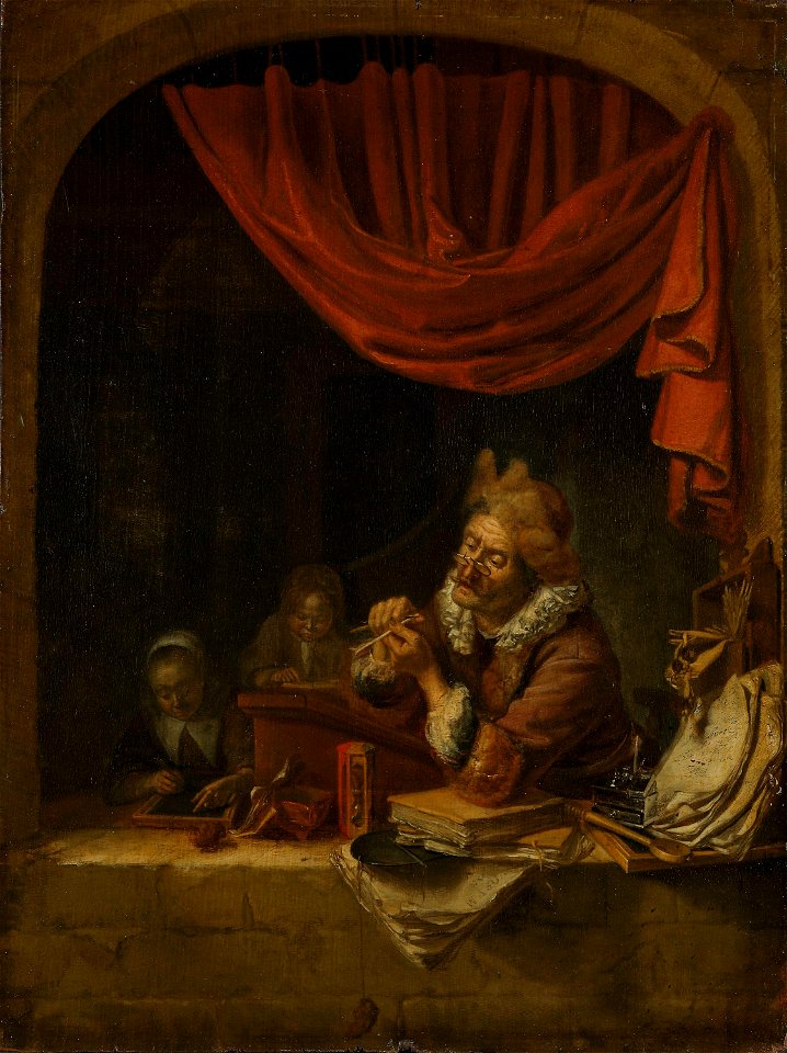 Domenicus van Tol - The Schoolmaster - NG.M.00155 - National Museum of Art, Architecture and Design