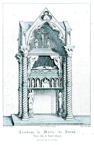 Tombeau de Marie de Duras, petite fille de Robert d'Anjou (Église de Ste Chiara) - Godard - Faultrier Victor - 1857