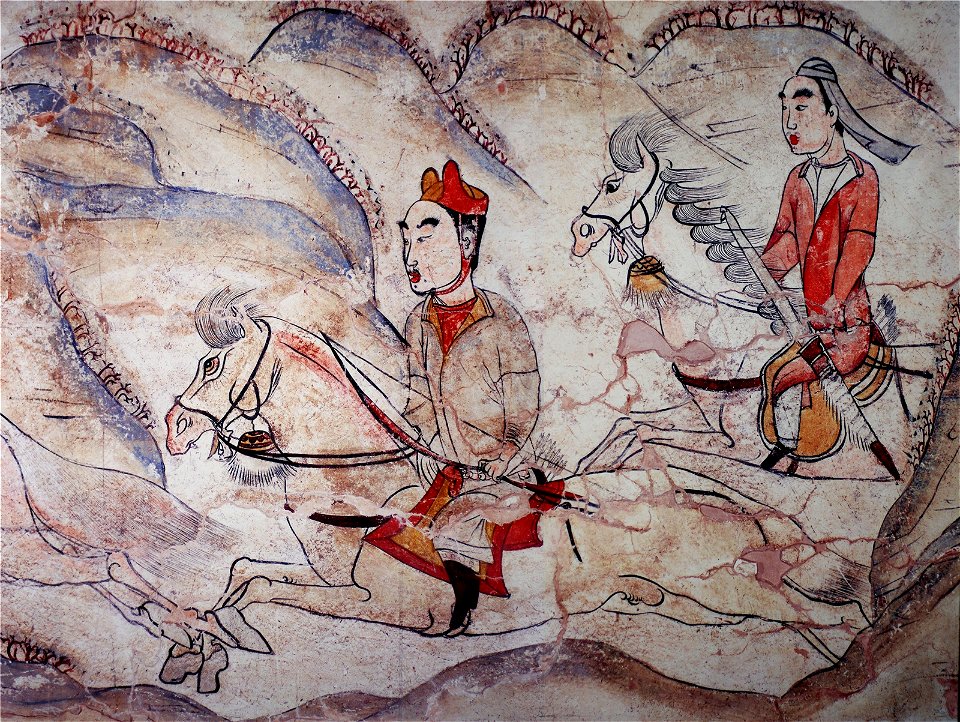 Tomb of Northern Qi Dynasty in Jiuyuangang, Xinzhou, Mural 06
