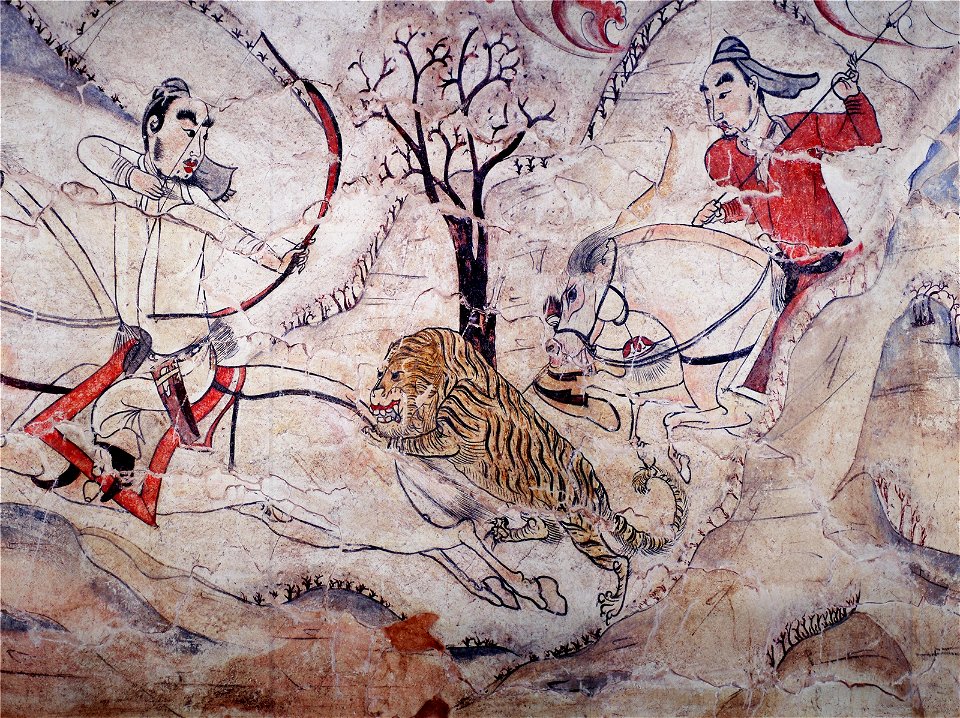 Tomb of Northern Qi Dynasty in Jiuyuangang, Xinzhou, Mural 26