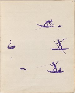 Tommy McRAE - Kwatkwat people - (Aboriginals spearing turtle, swan and fish) Sketchbook mainly of activities of Aboriginals and Whit... - Google Art Project